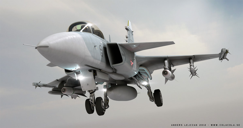 Illustration for article titled Incredibly realistic 3D renders of fighter planes